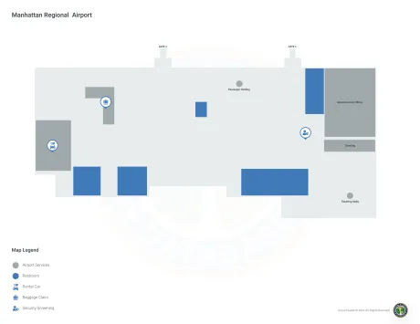 MHK Airport Terminal Map