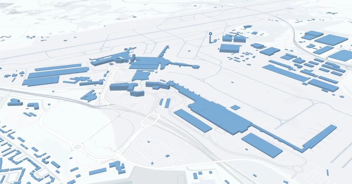 Manchester Airport (MHT) Map
