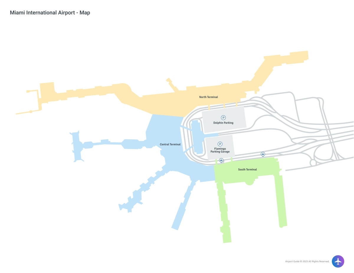 Miami International Airport (MIA) Map