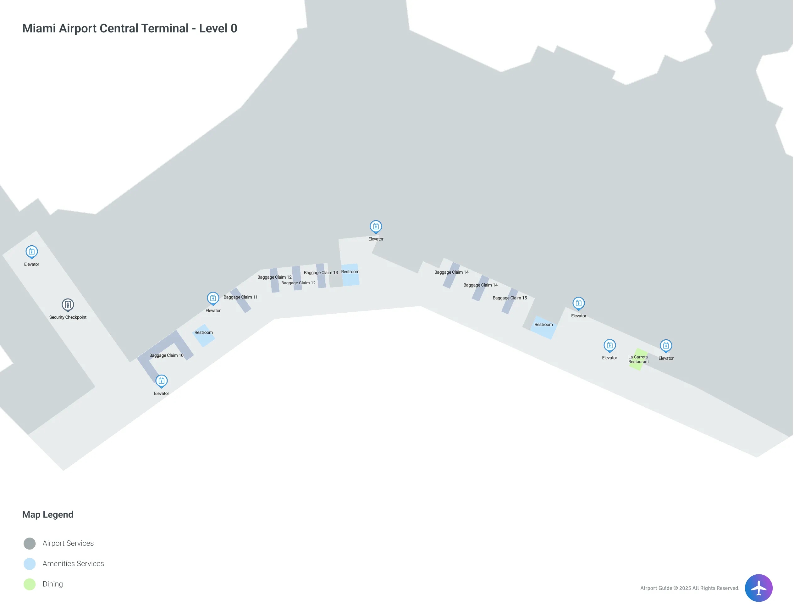 MIA Central Terminal / Level 0 Map
