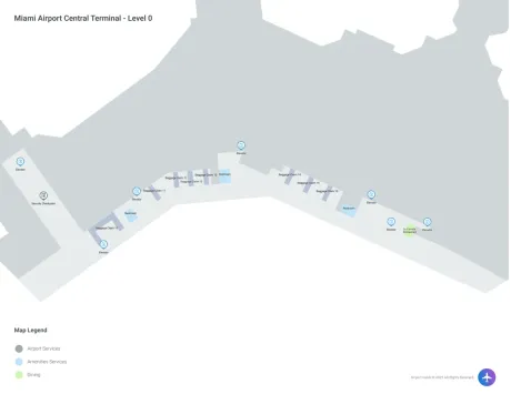 MIA Airport Central Terminal Map