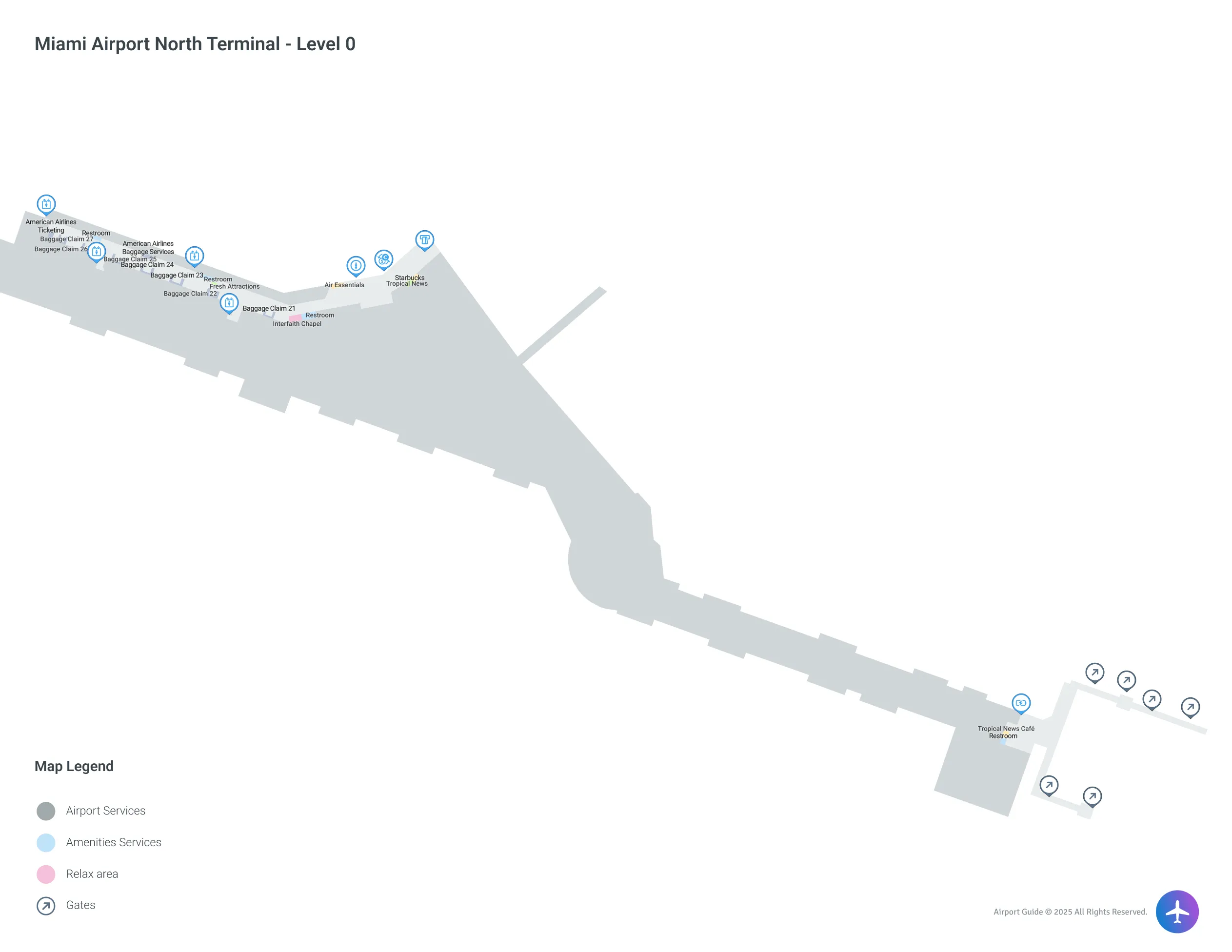 MIA North Terminal / Level 0 Map