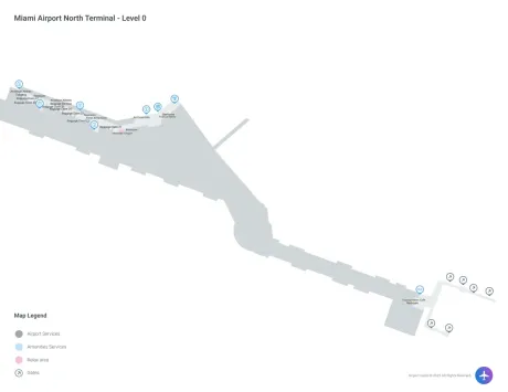 MIA Airport North Terminal Map