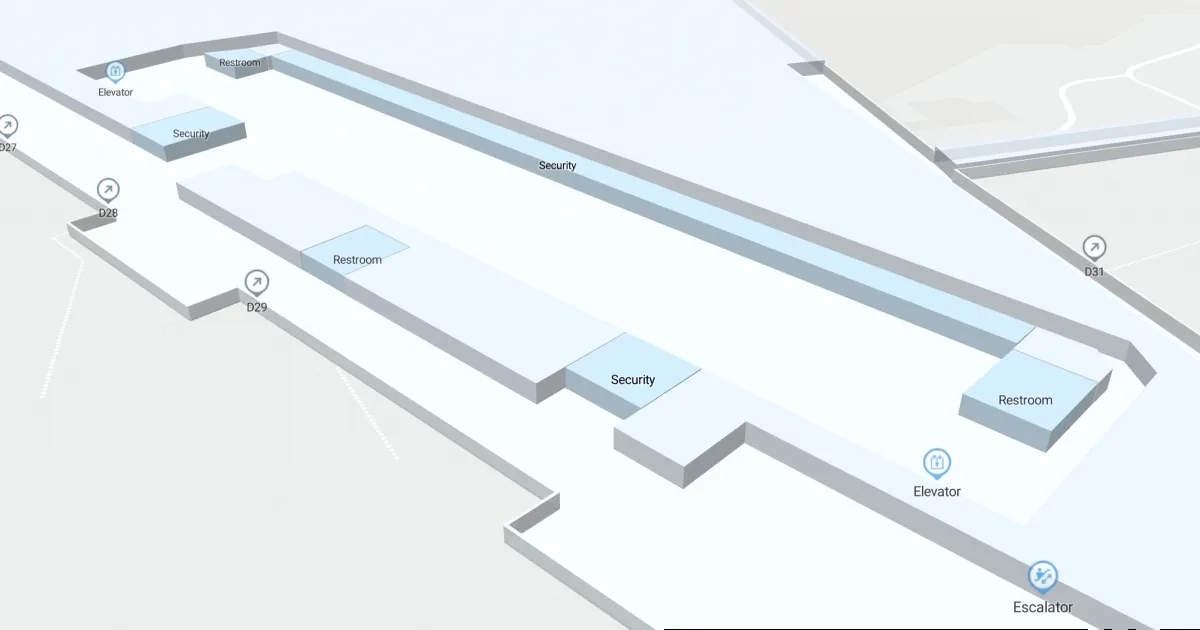 MIA Terminal North Level 2 Interactive map