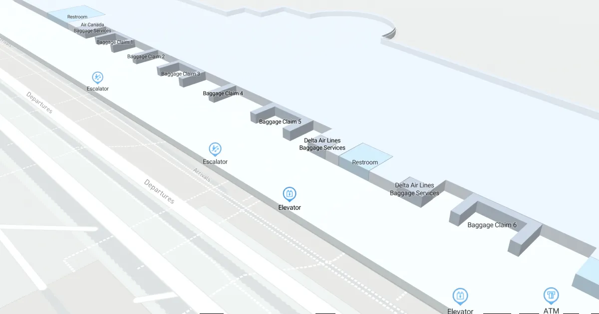 MIA Terminal South Level 0 Interactive map