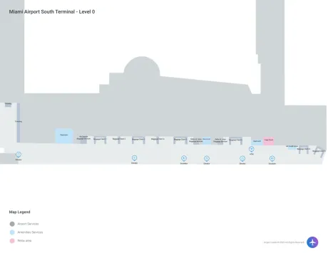 MIA Airport South Terminal Map