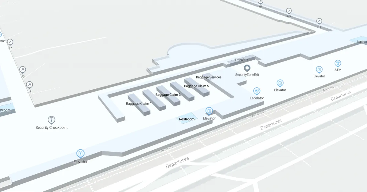 MIA Terminal South Level 2 Interactive map