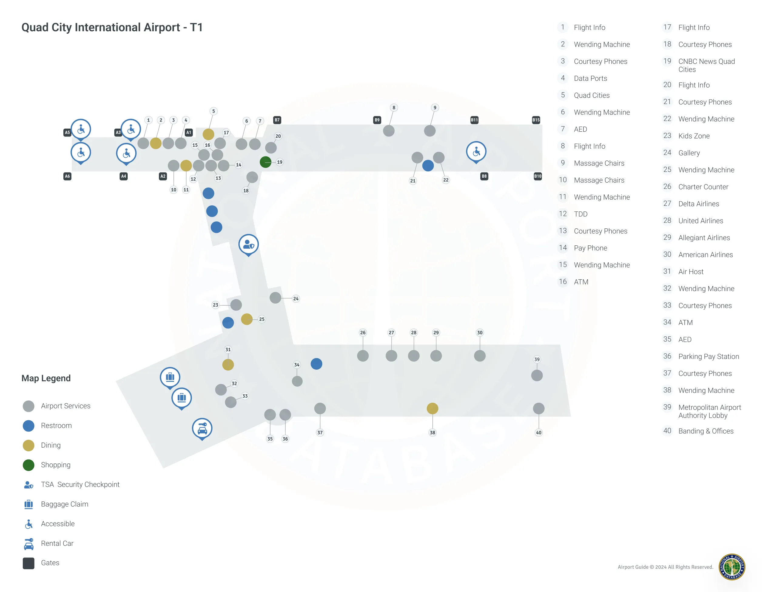 MLI Terminal / Level 1 Map