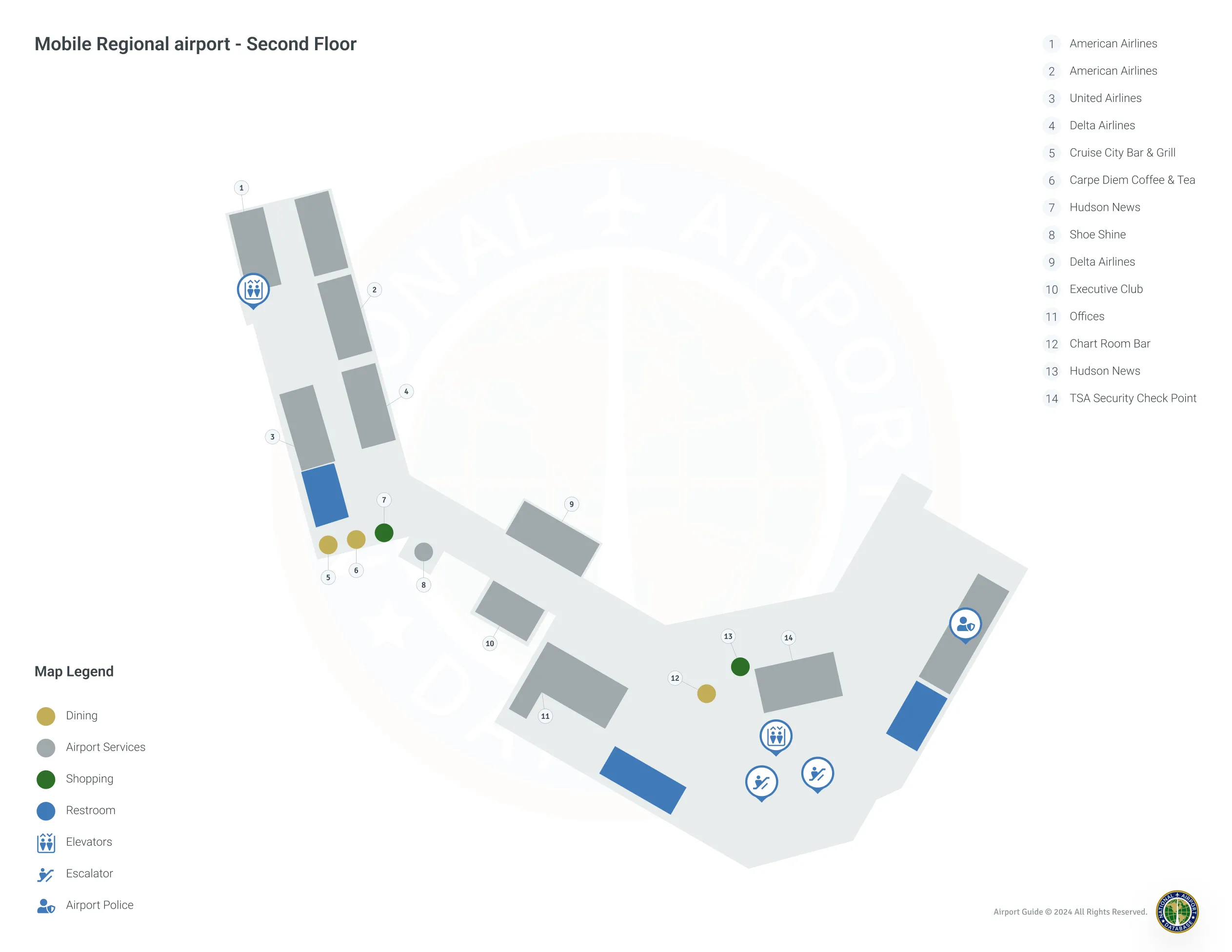 MOB Terminal Level 2 map