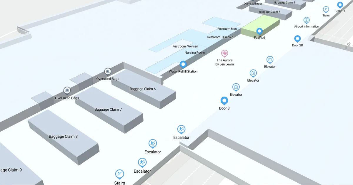 MSP Terminal 1 Level 1 Interactive map