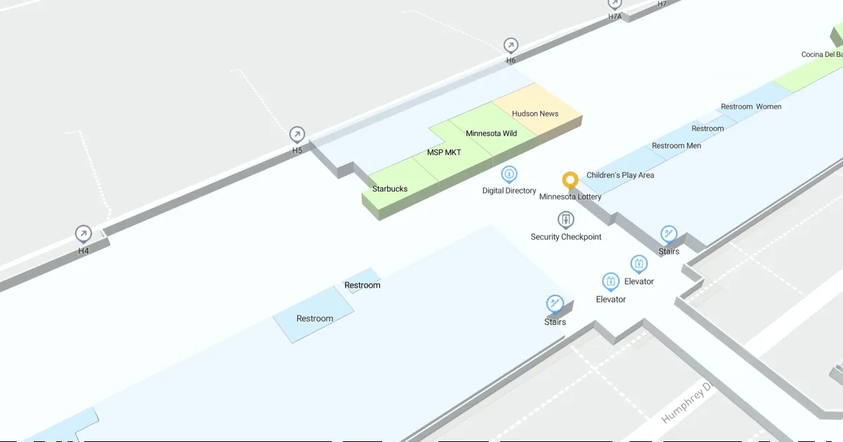 Minneapolis-St Paul International Airport-Wold-Chamberlain Terminal 2 Map