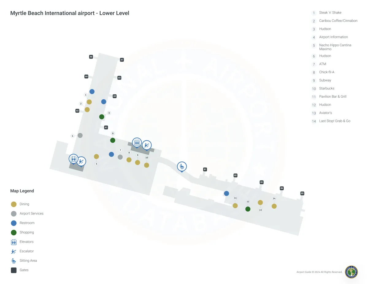 MYR Terminal / Level 1 Map
