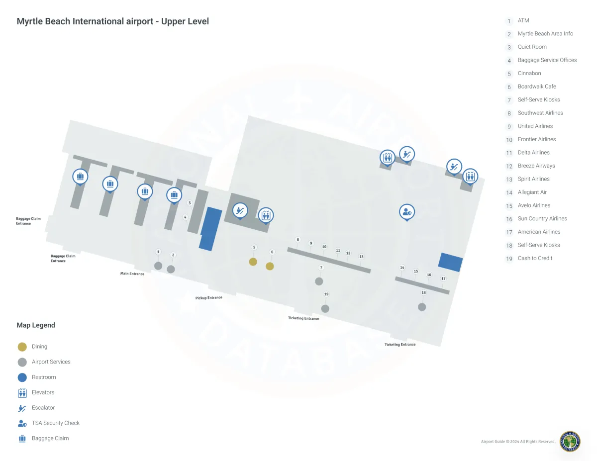 MYR Terminal / Level 2 Map