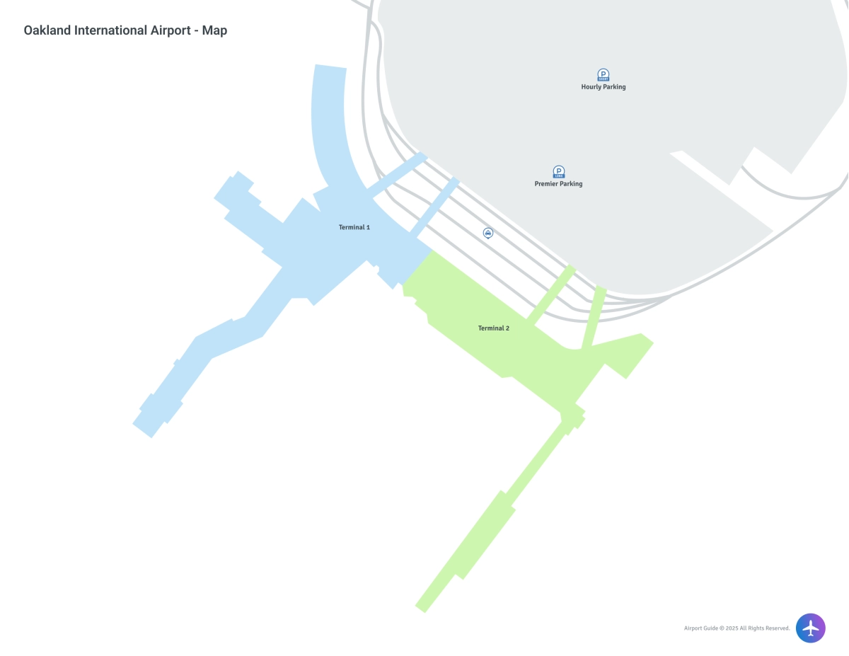 Oakland International Airport (OAK) Map