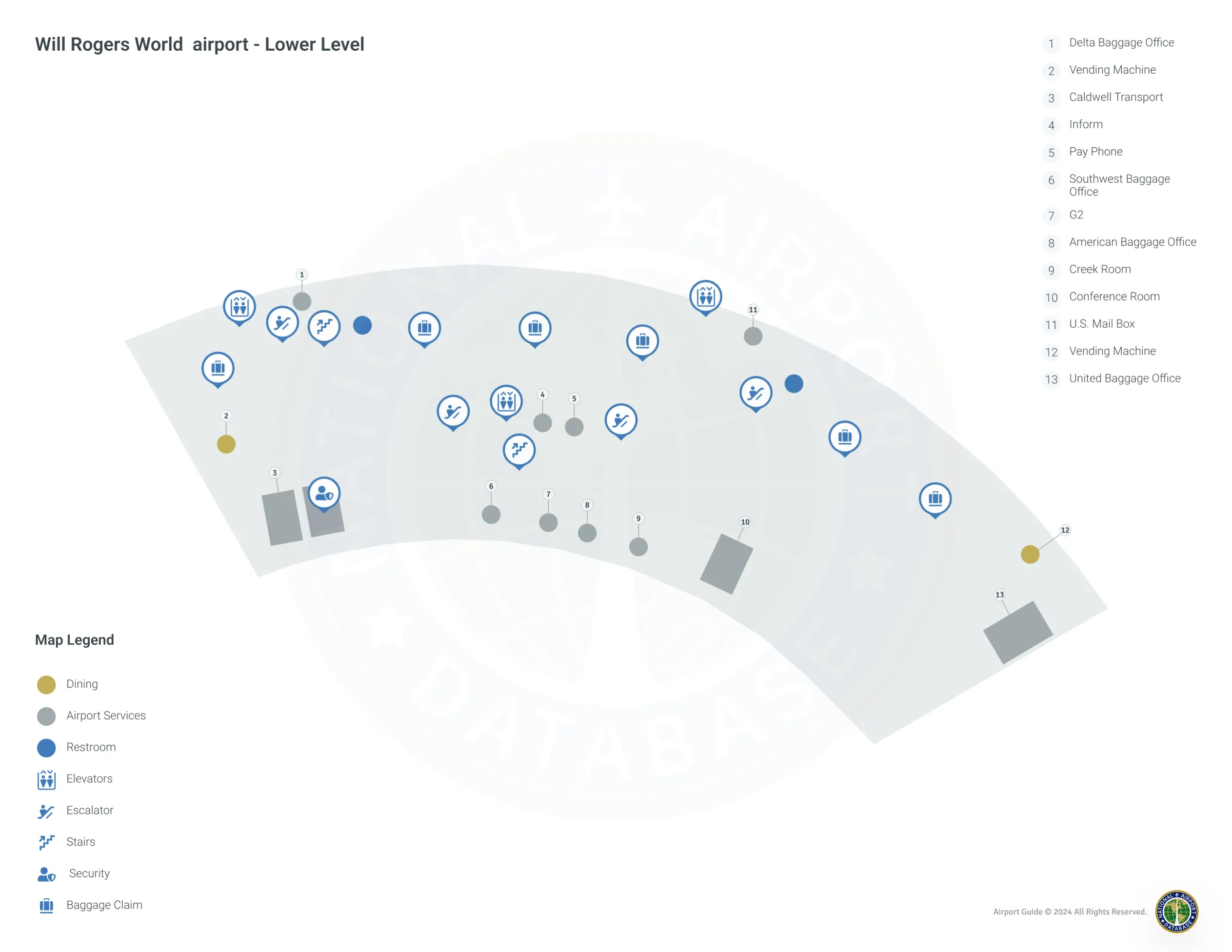 OKC Terminal / Level 1 Map