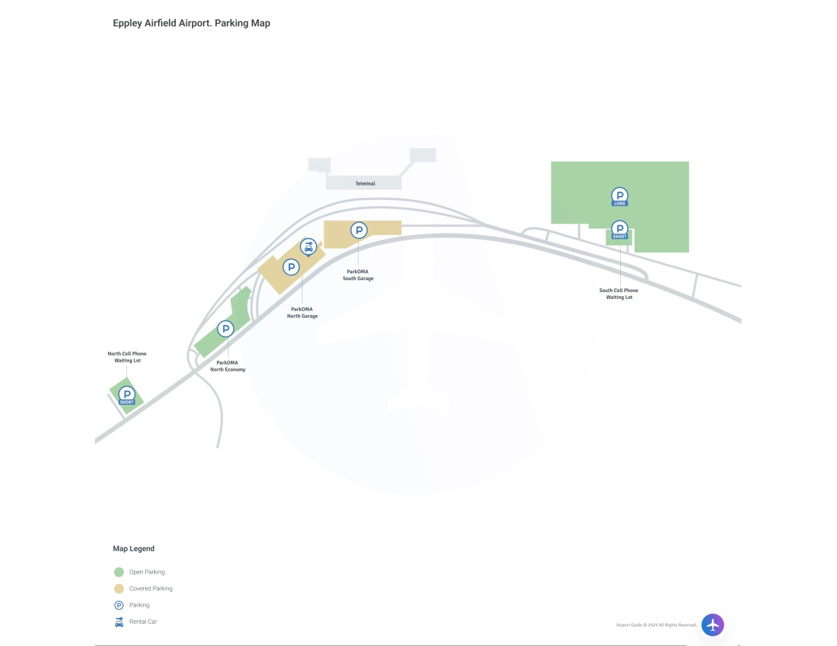 Eppley Airfield (OMA) Parking Map