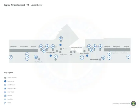 OMA Airport Terminal Map