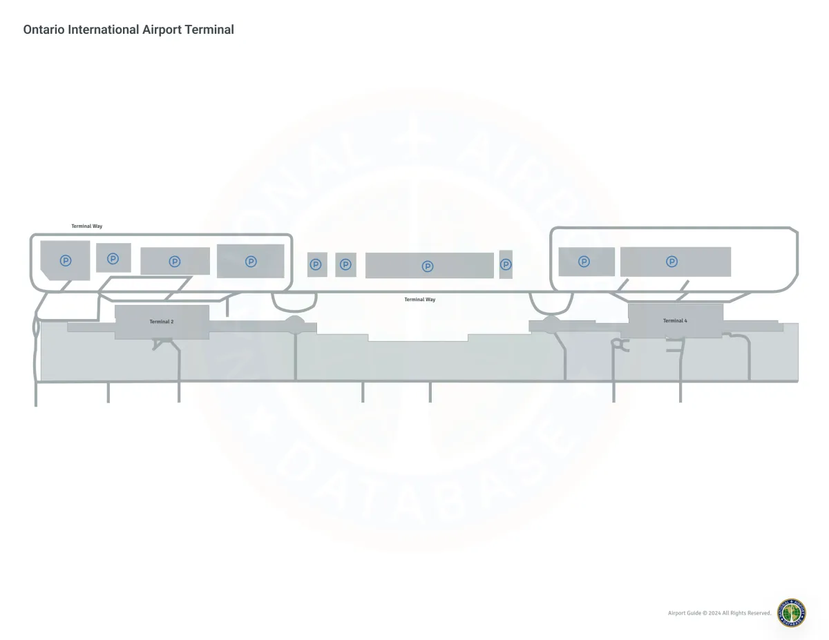 Ontario International Airport (ONT) Map