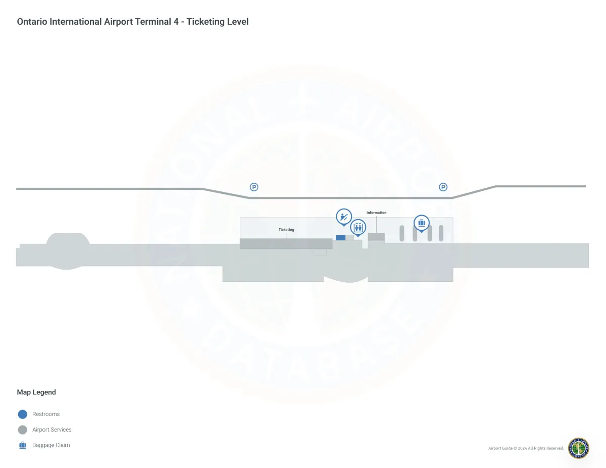 ONT Terminal 4 Level 2 map