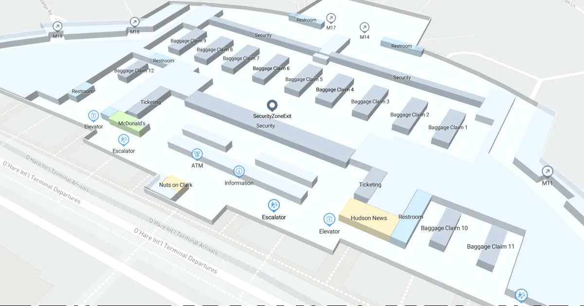 Chicago O'Hare International Airport Terminal 5 Map