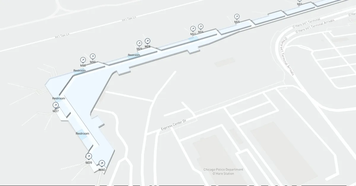 Chicago O'Hare International Airport Terminal 5 Map