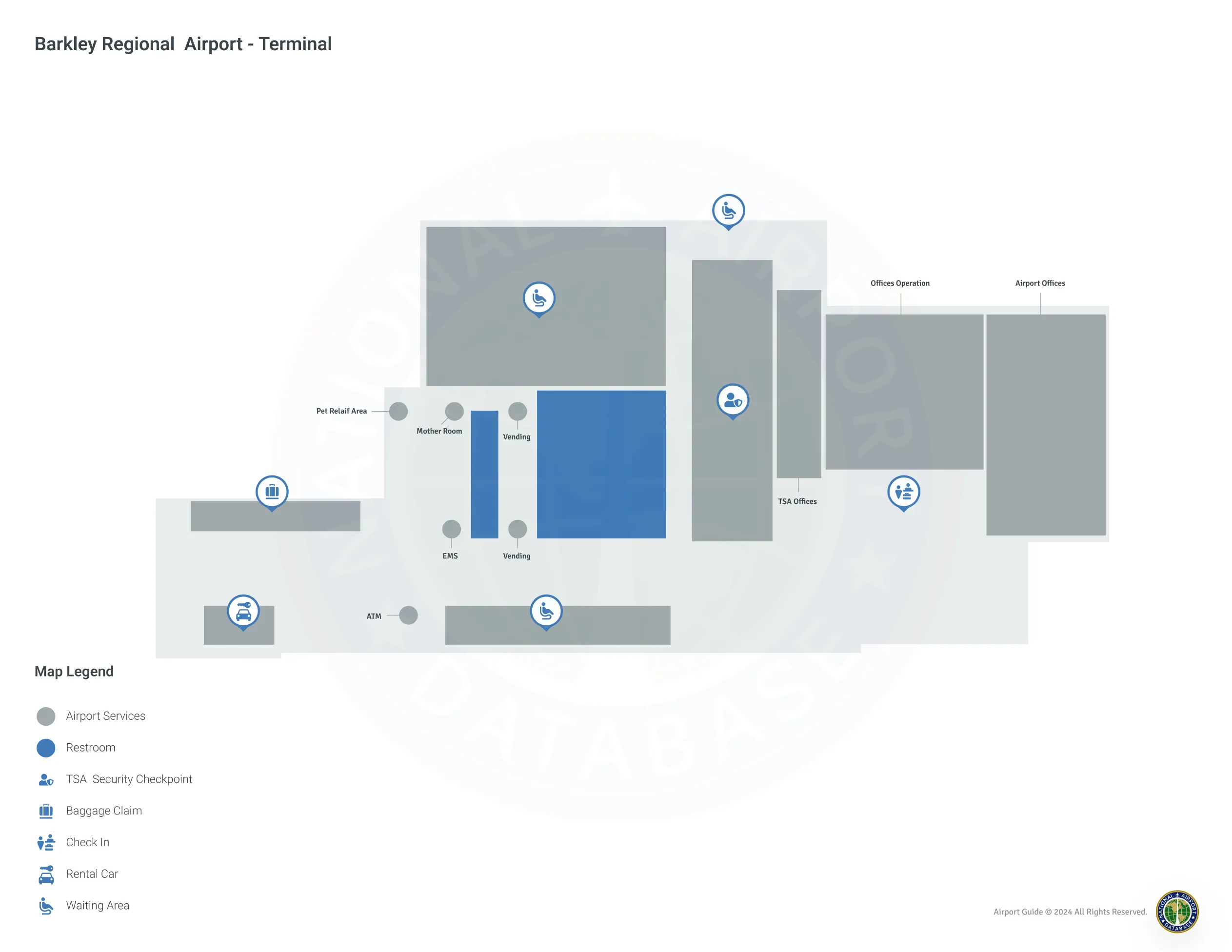 PAH Terminal Level 1 map