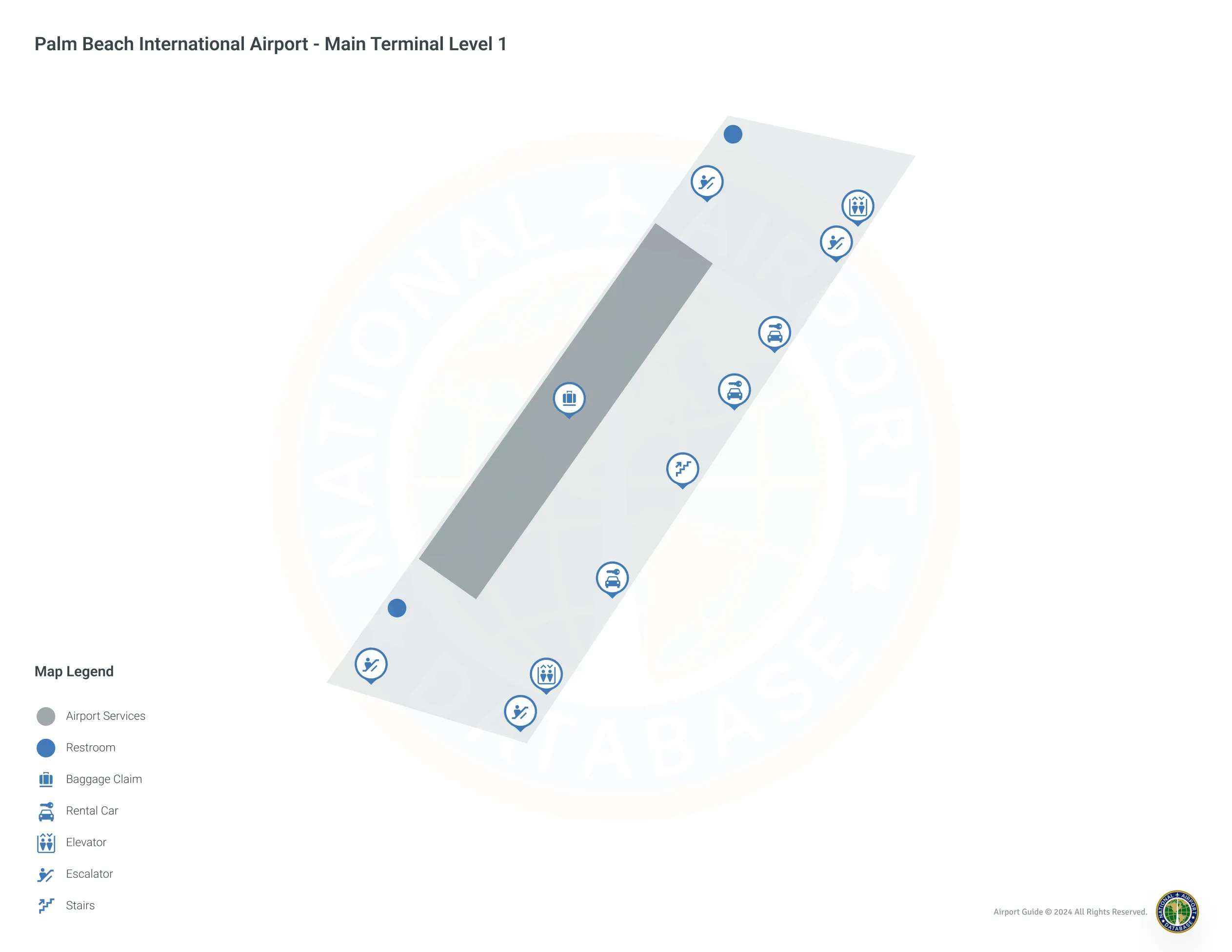 PBI Terminal Level 1 map
