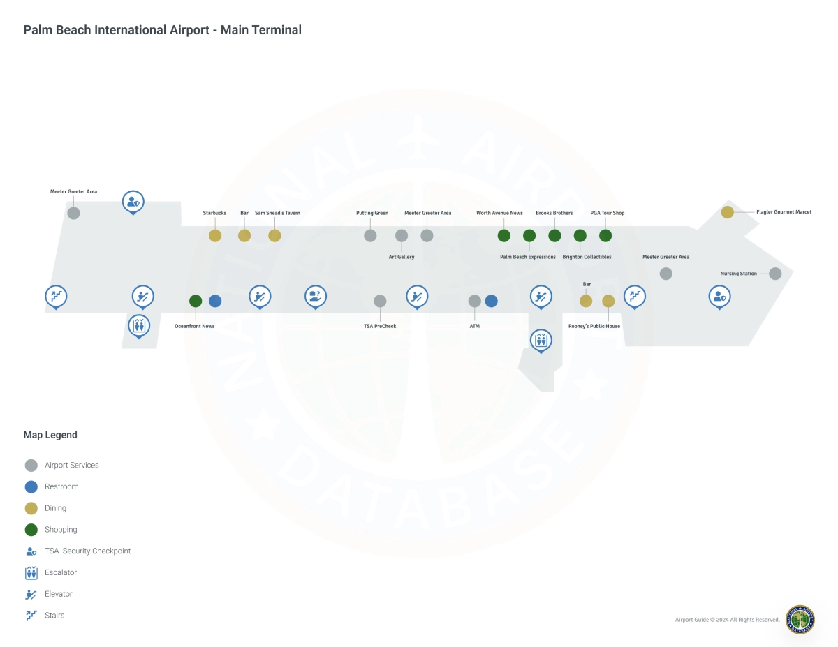 PBI Terminal Level 2 map