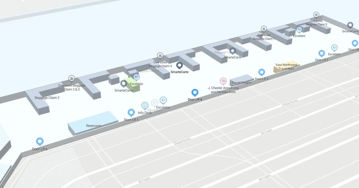 Portland International Airport Terminal Map