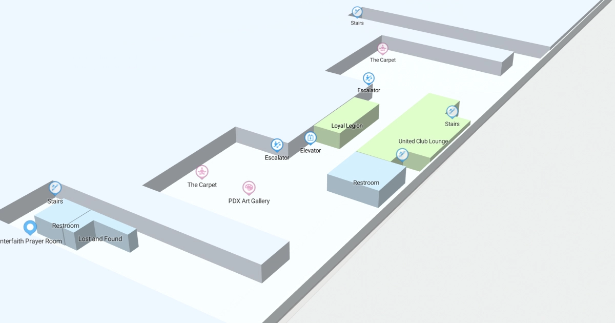 Portland International Airport Terminal Map