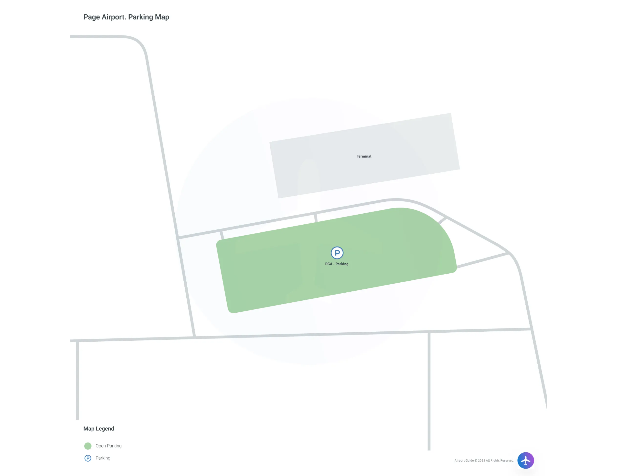 Page Municipal Airport (PGA) Parking Map