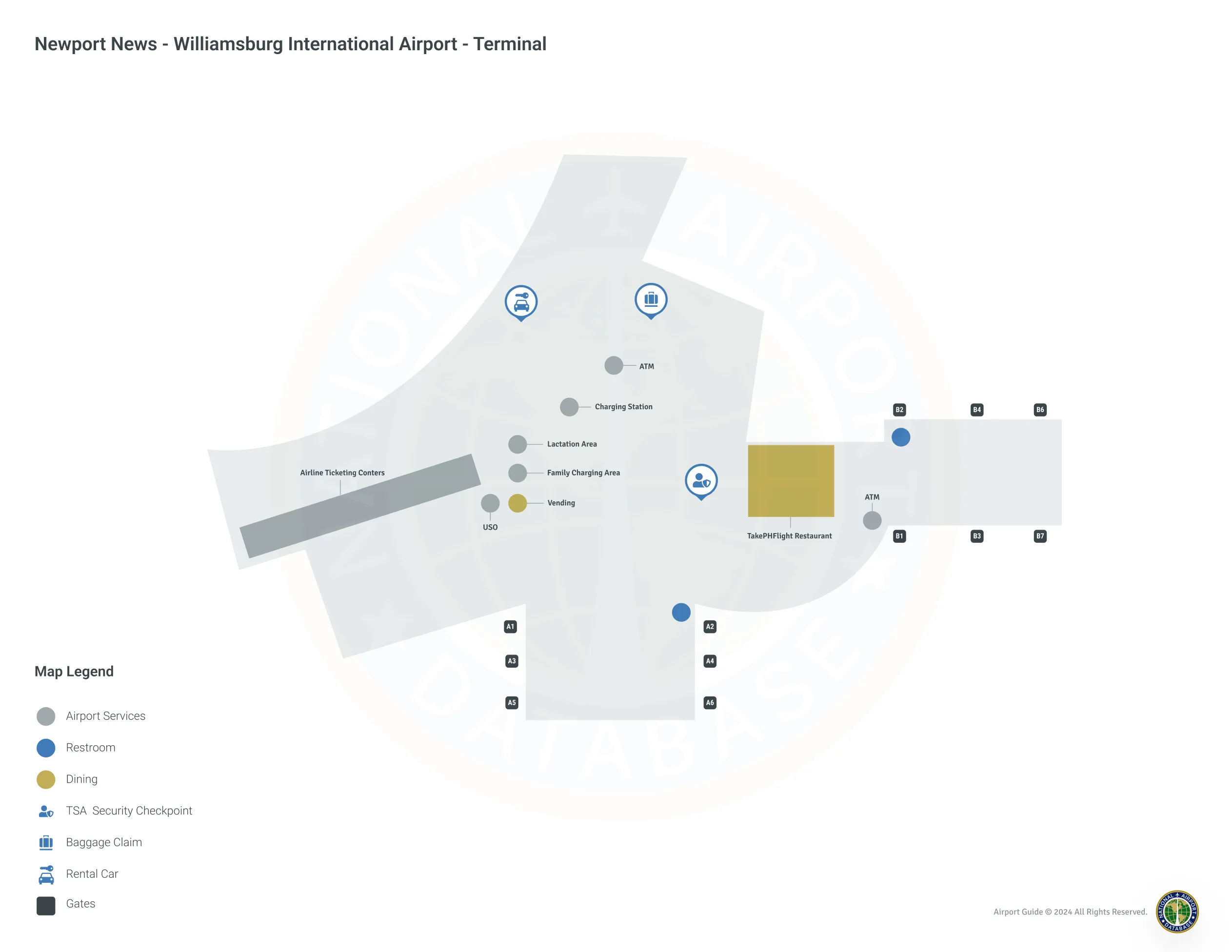 PHF Terminal Level 1 map
