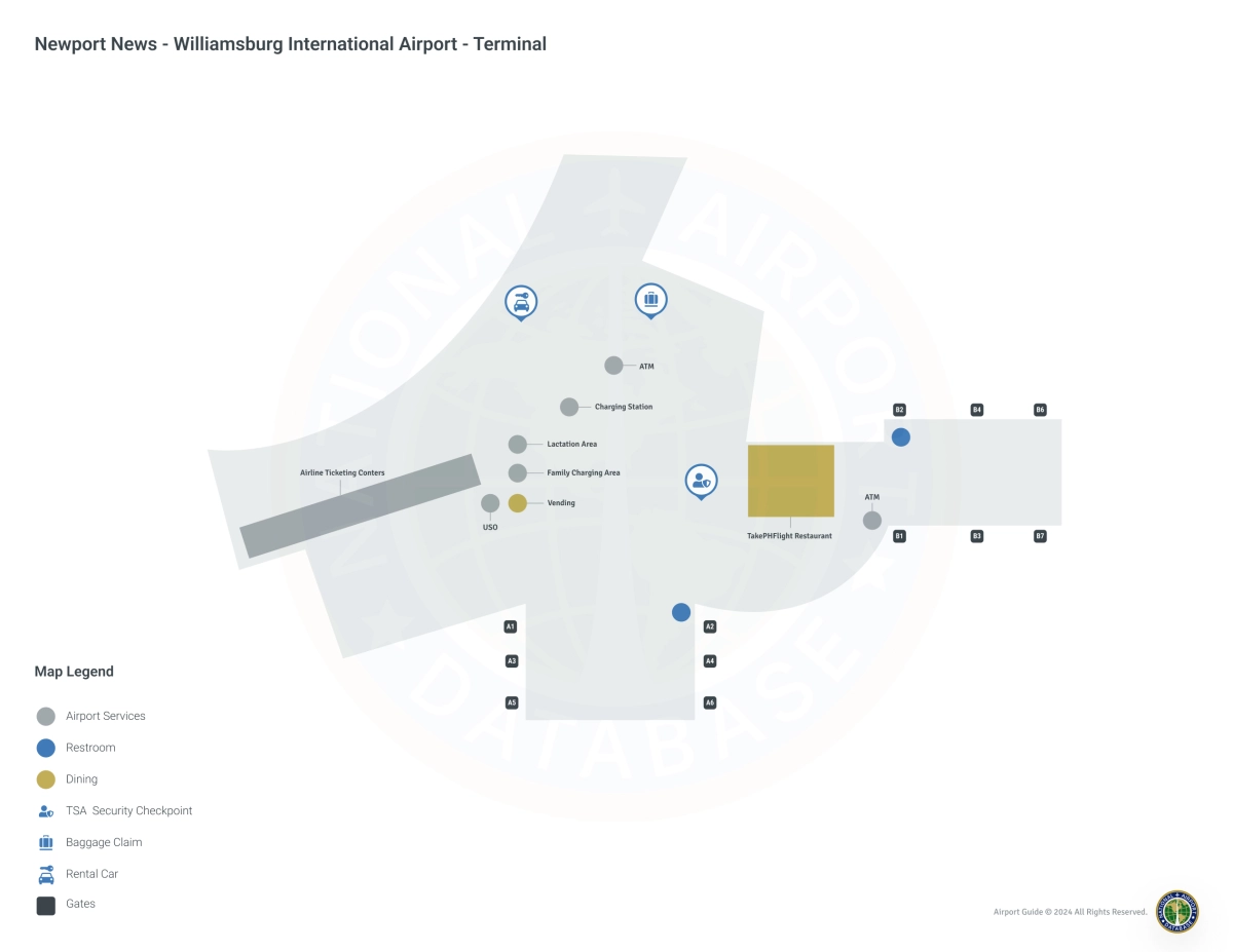 PHF Terminal Level 1 map