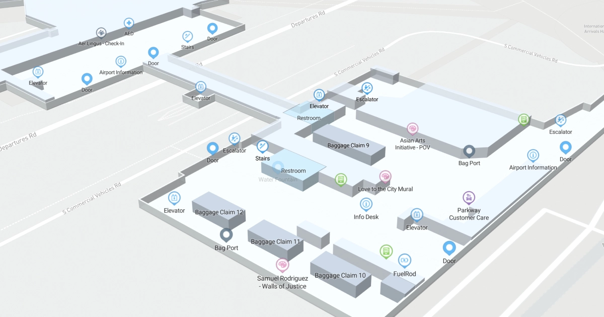 Philadelphia International Airport Terminal A East Map