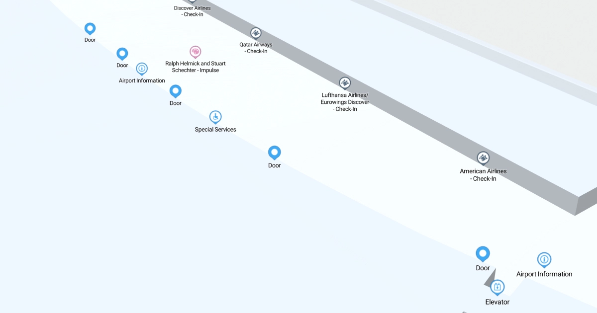 Philadelphia International Airport Terminal A West Map