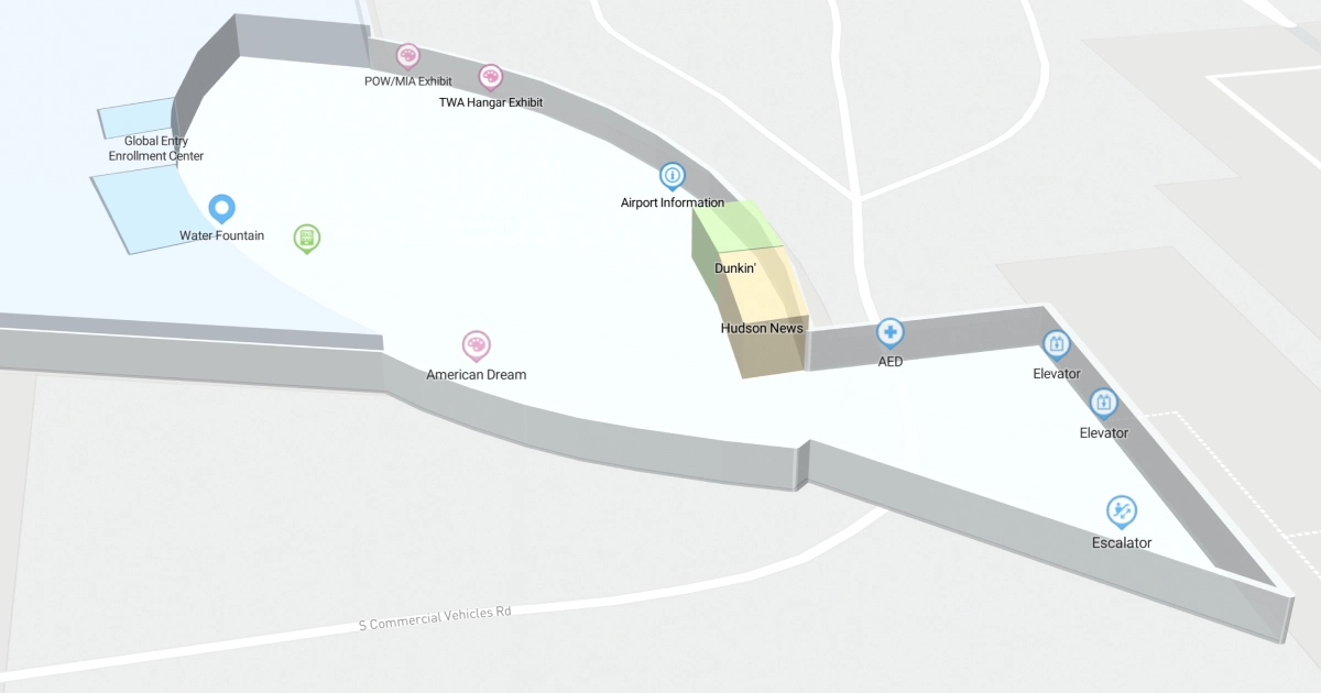 Philadelphia International Airport Terminal A West Map