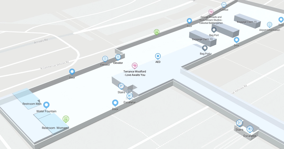 Philadelphia International Airport Terminal B Map