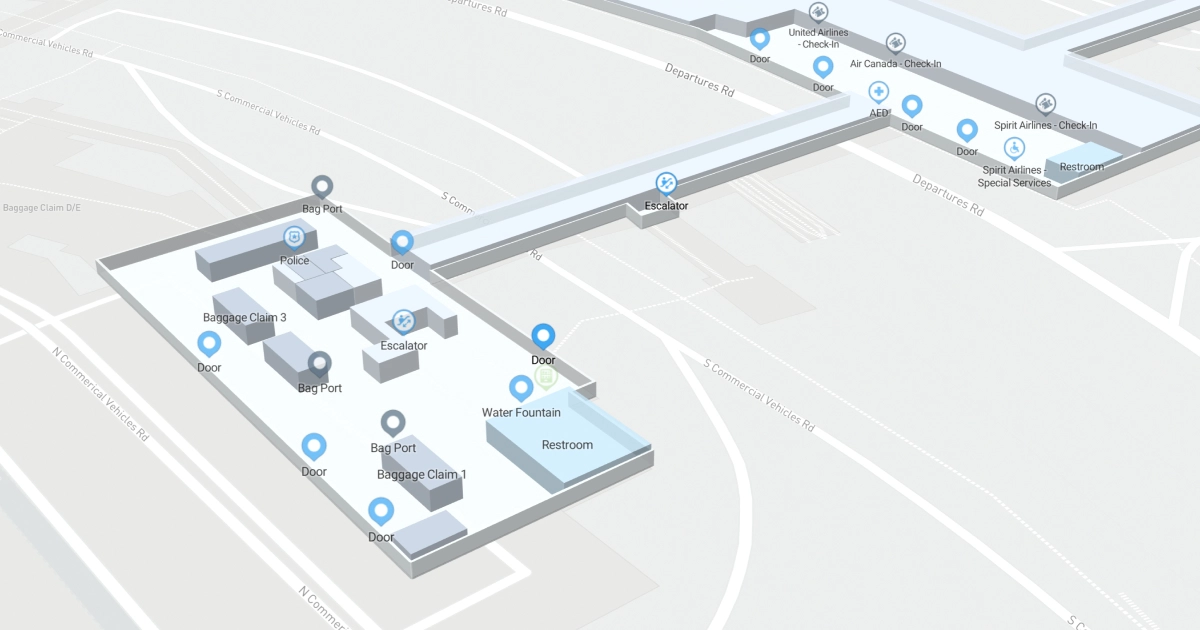Philadelphia International Airport Terminal D Map