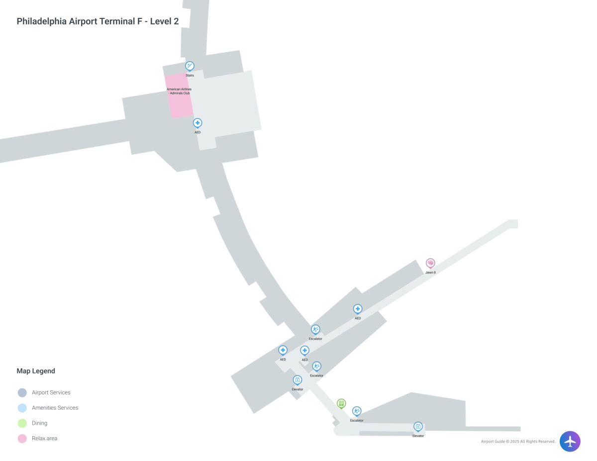 PHL Terminal F / Level 2 Map