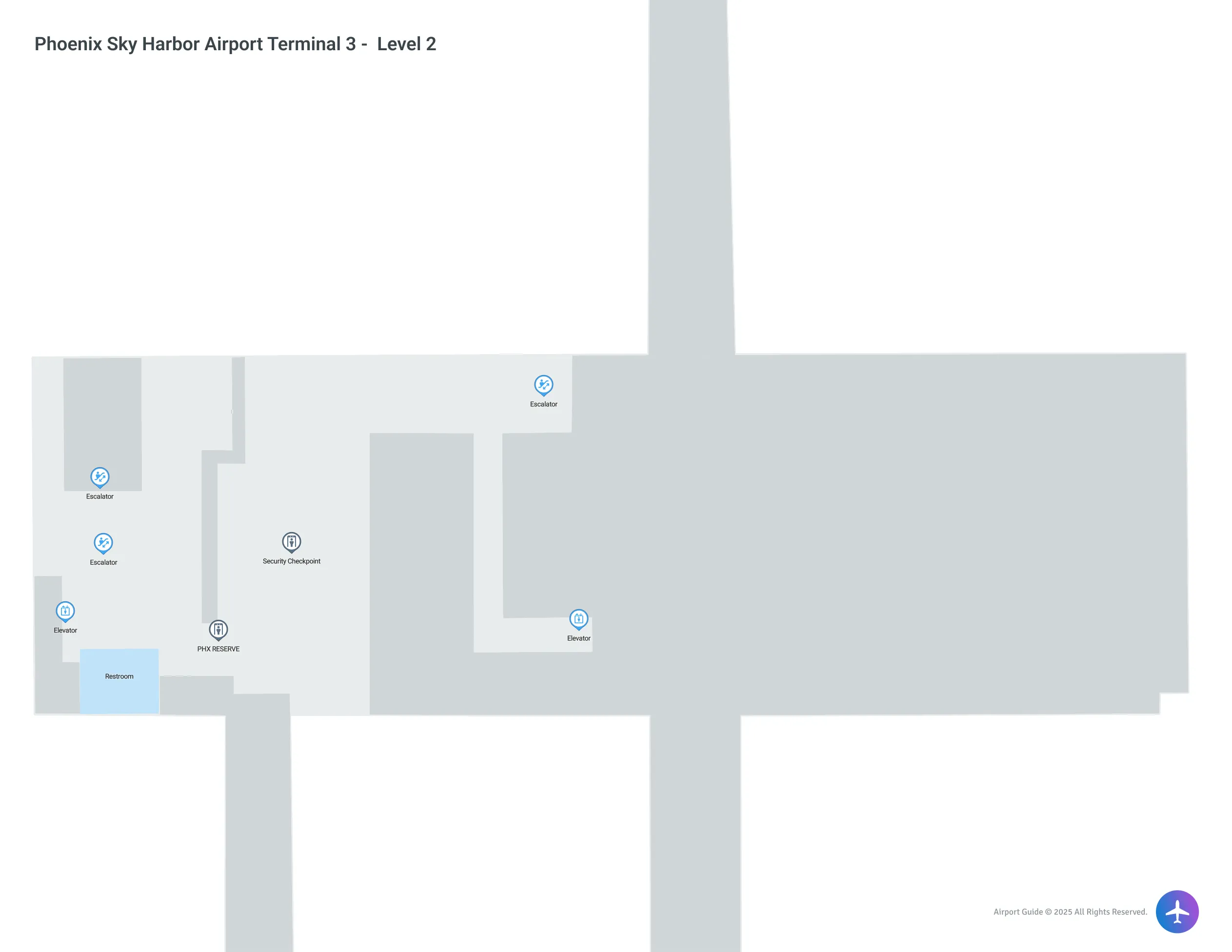 PHX Terminal 3 / Level 2 Map