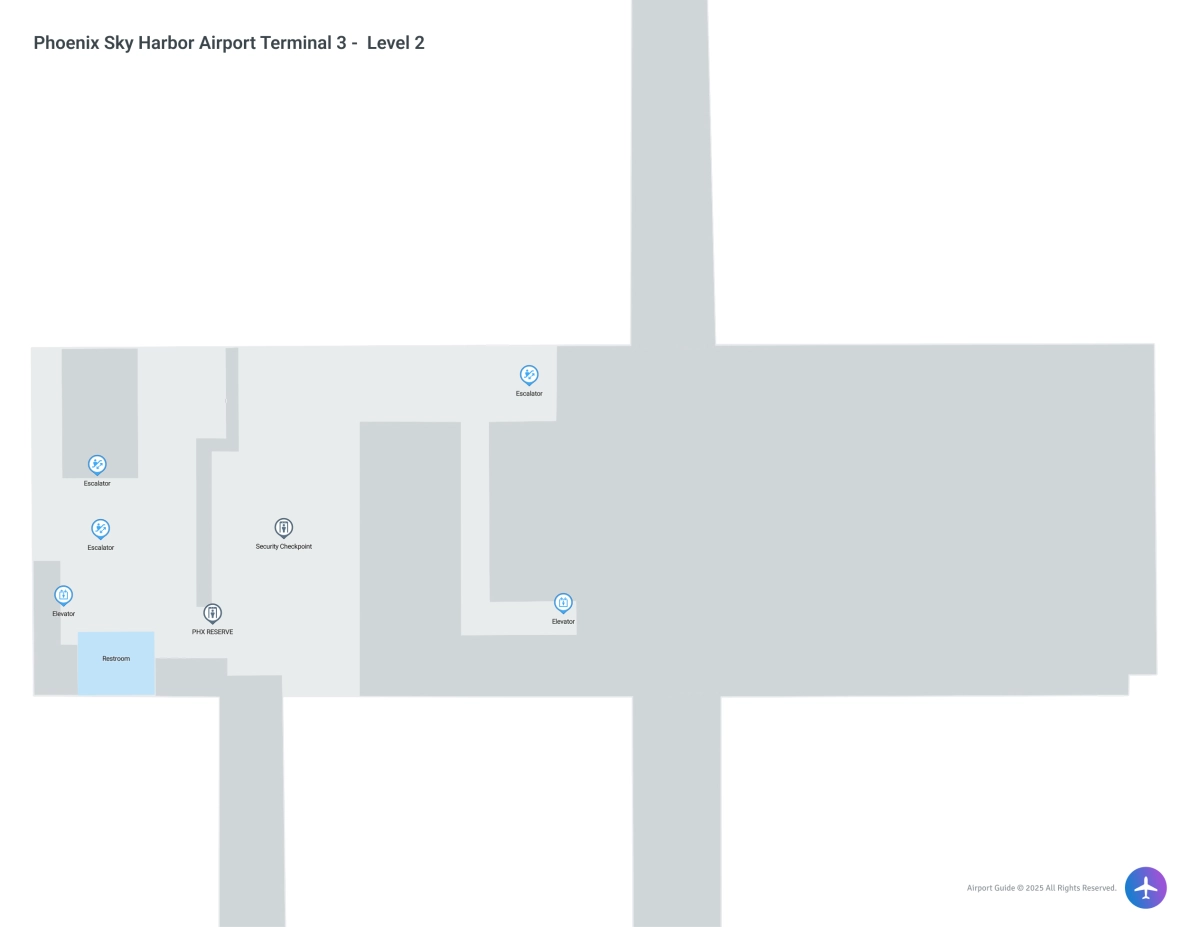 PHX Terminal 3 / Level 2 Map