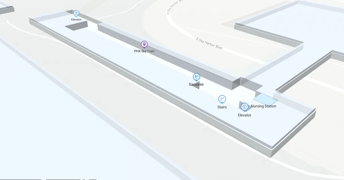 Phoenix Sky Harbor International Airport Terminal 3 Map