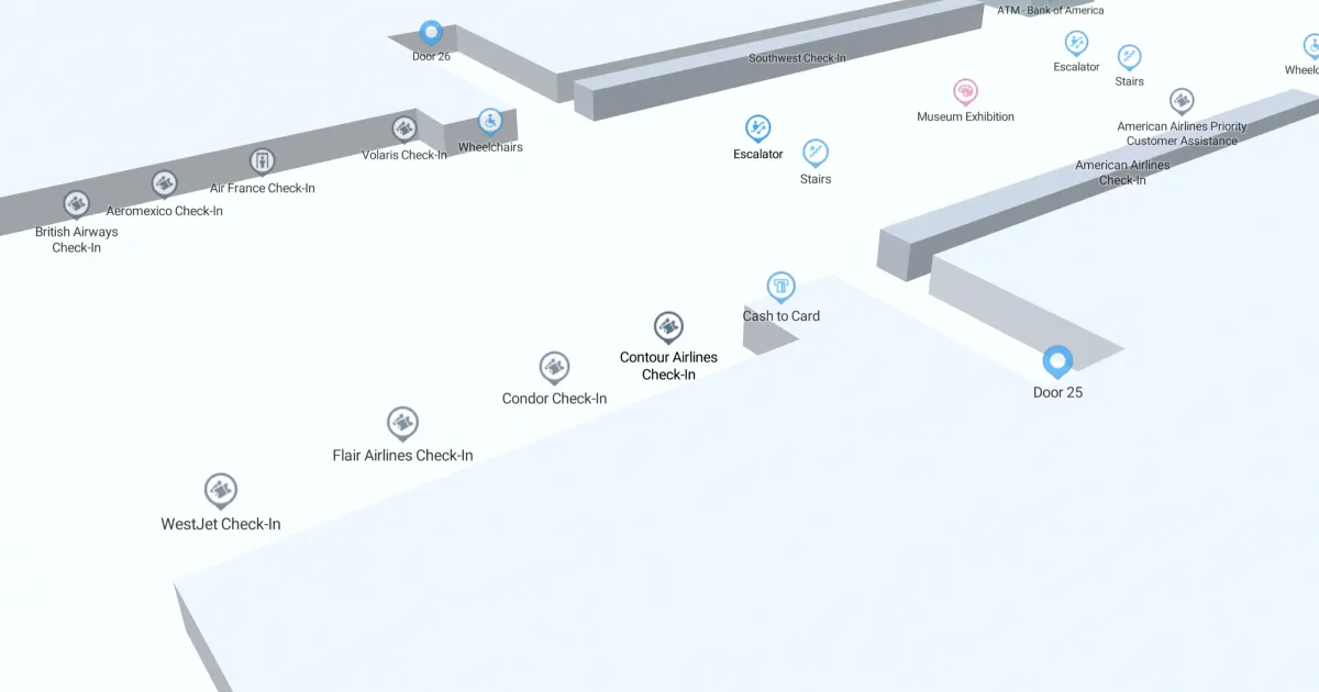 Phoenix Sky Harbor International Airport Terminal 4 Map