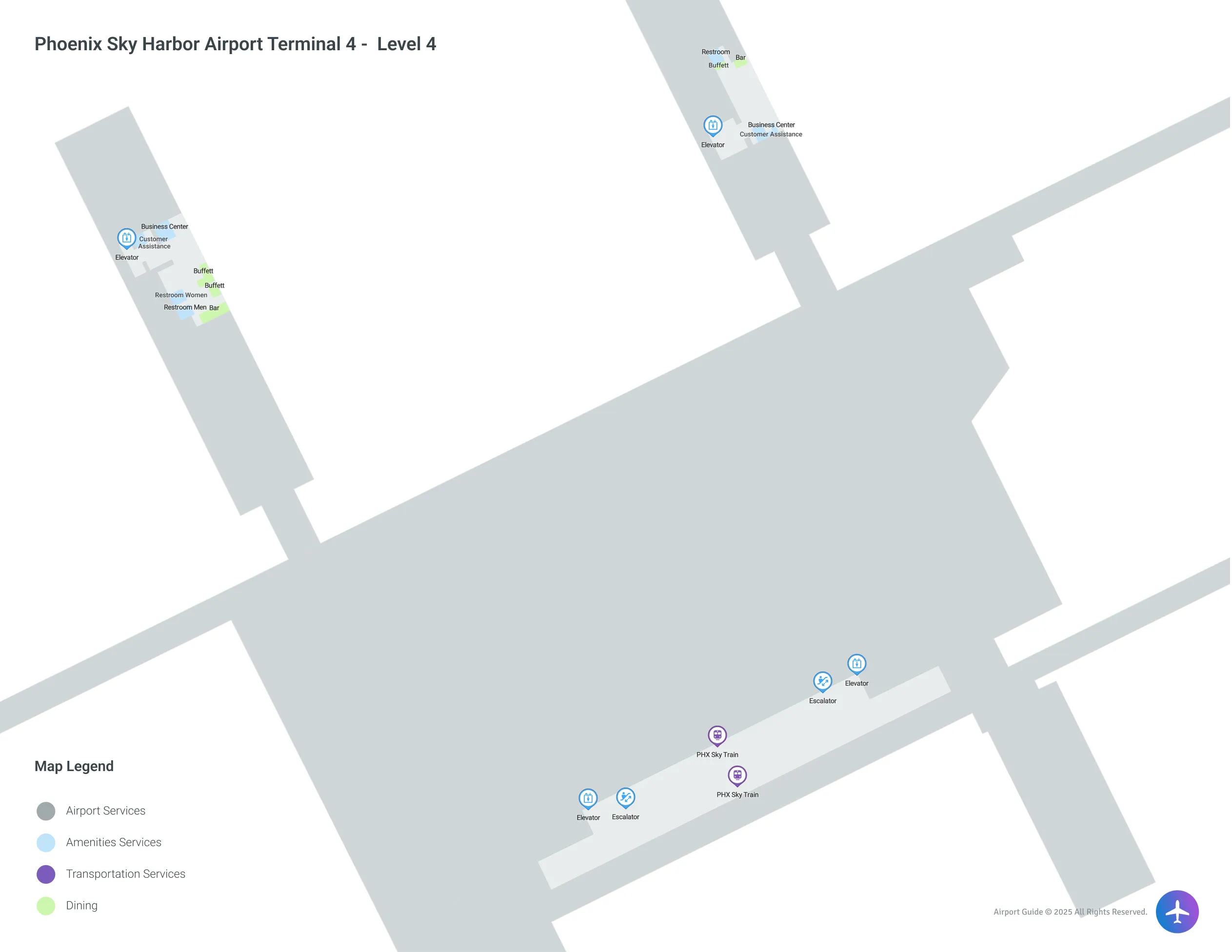 PHX Terminal 4 / Level 4 Map