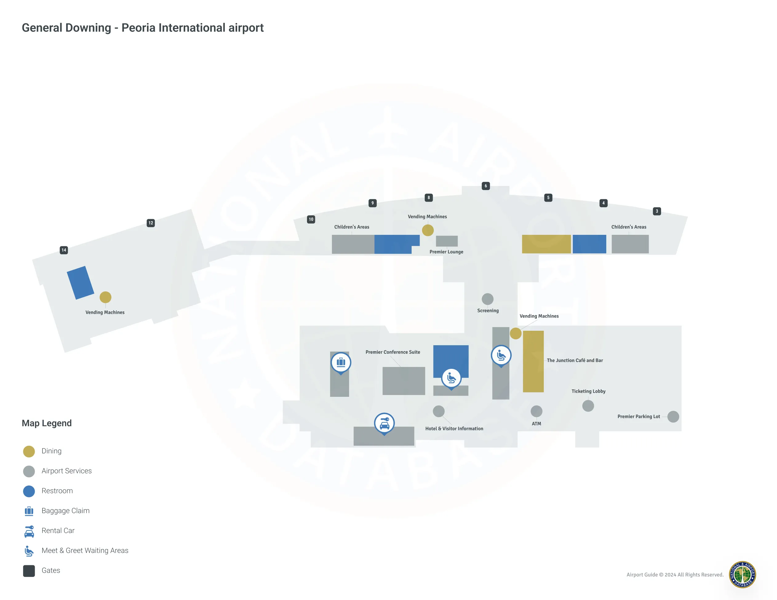 PIA Terminal Level 1 map