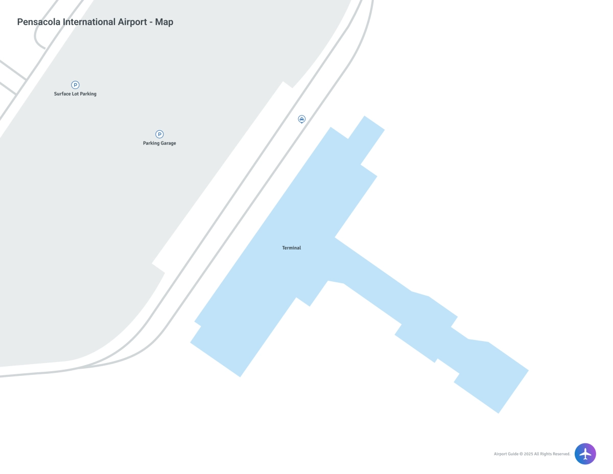 Pensacola International Airport (PNS) Map