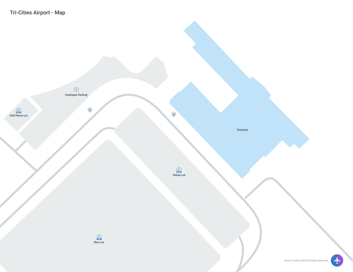 Tri-Cities Airport Washington (PSC) Map