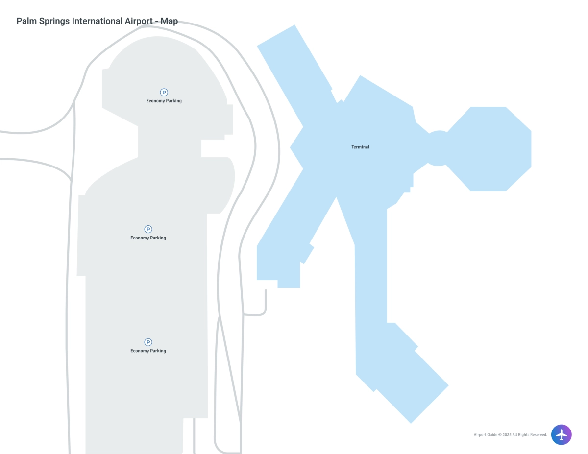 Palm Springs International Airport (PSP) Map