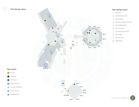 PSP Airport Terminal Map