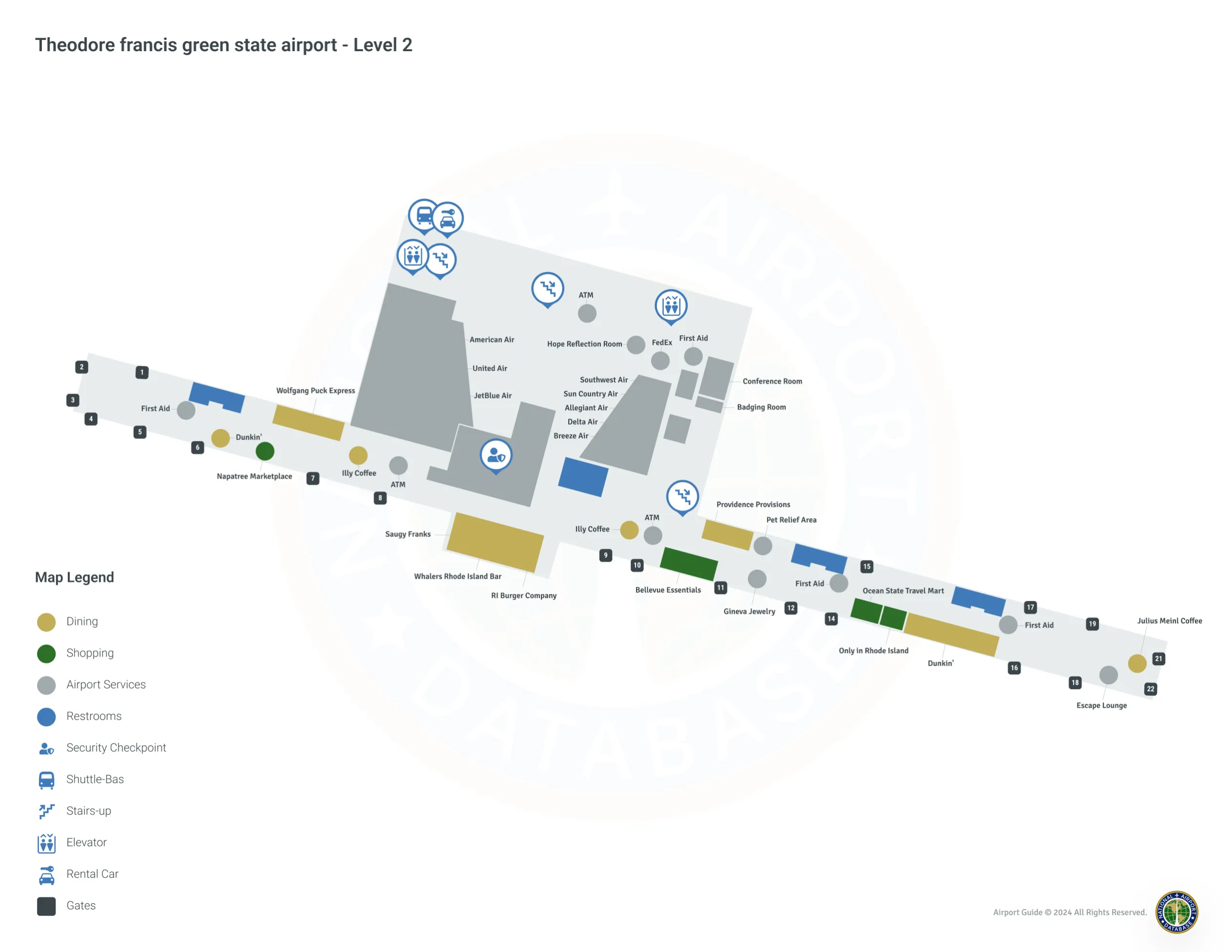 PVD Terminal / Level 2 Map